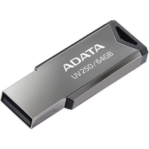 Флешка ADATA UV250 64Гб USB2.0 64Гб серебристый