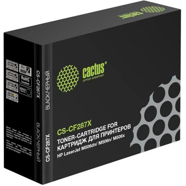 Картридж для принтера и МФУ Cactus CS-CF287X черный, []