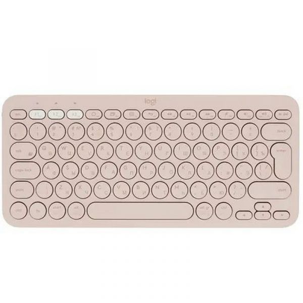 Клавиатура беспроводная Logitech K380 [920-010569] Bluetooth розовый