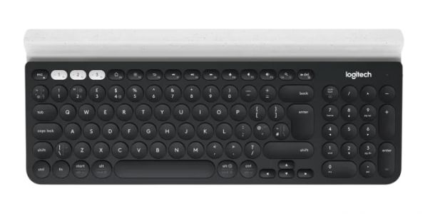 Клавиатура беспроводная Logitech K780 черный-белый