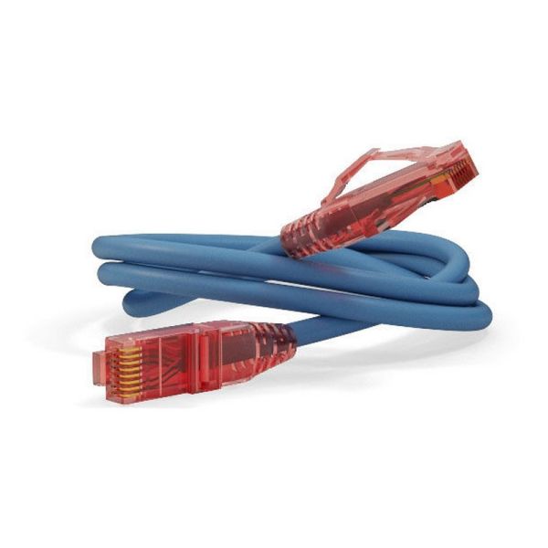 Патч-корд HyperLine PC-LPM-UTP-RJ45-RJ45-C5e-1M-LSZH-BL 1 м, синий