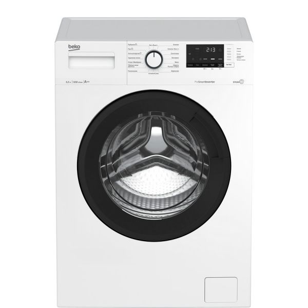 Стиральная машина BEKO WSRE6H612ZAWI фронтальная 6,5 кг белый